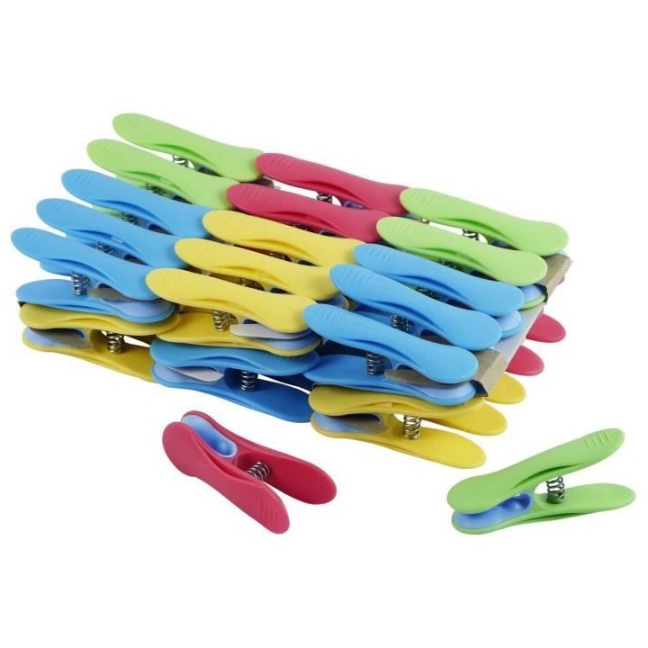 MINKY L7530300 30 Pinces a linge - Bimatiere - antiglissants - Anti -U