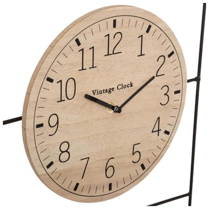 Horloge H52 Camille calendrier et plante art - Naturel clair