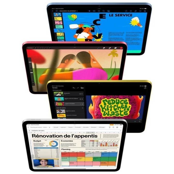 Apple - iPad (2022) - 10.9 - WiFi - 64 Go - Rose