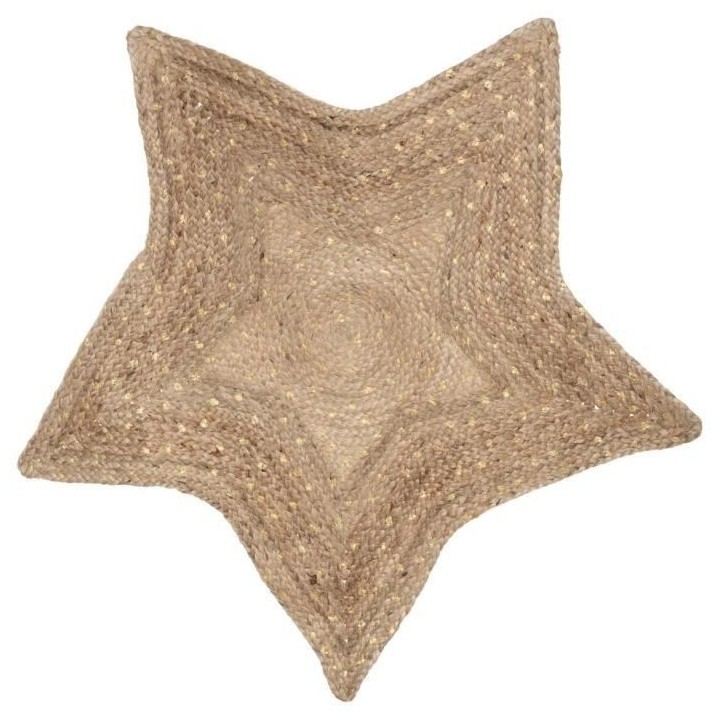 ATMOSPHERA FOR KIDS Tapis jute Etoile Pois dorés