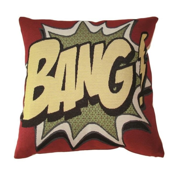 O'CBO Housse de coussin Vintage Kiss - 42 x 42 cm - Jacquard BANG 447