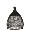 ATMOSPHERA Rtn Lea - Suspension - D49 cm - Noir