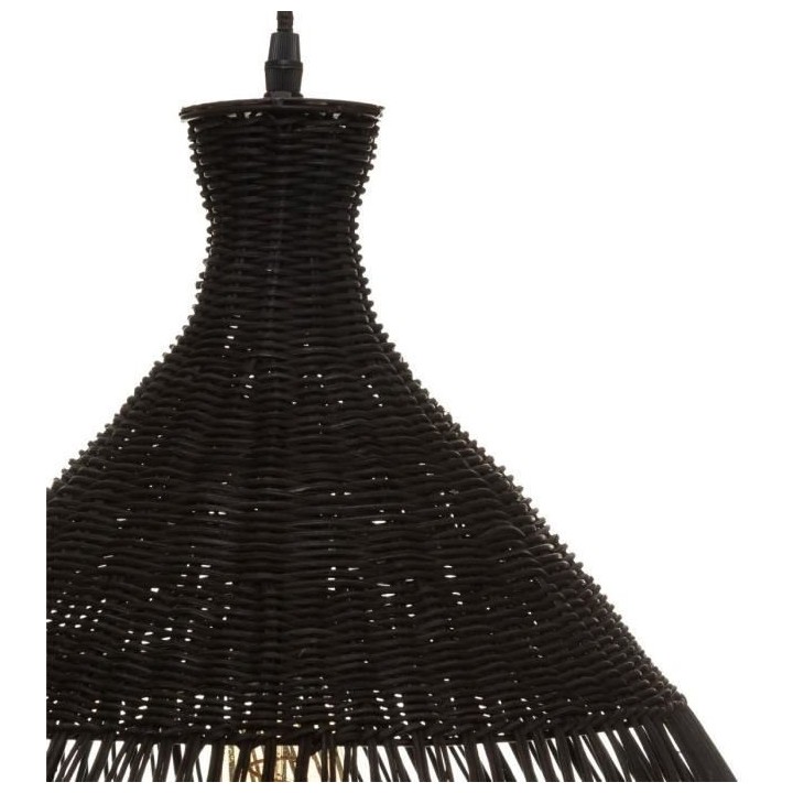 ATMOSPHERA Rtn Lea - Suspension - D49 cm - Noir