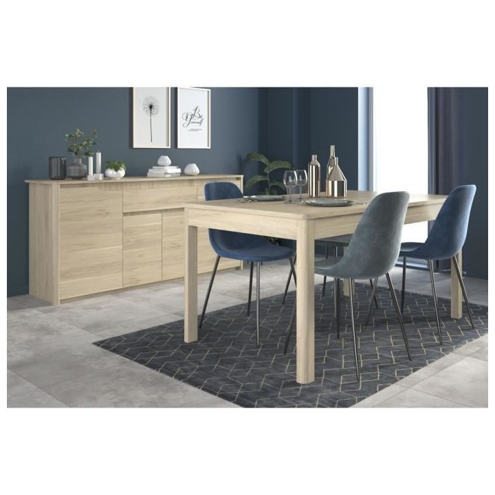 Ensemble salon BETTY - Buffet 4 portes+1 tiroir: L185.3 x P45,8 x H85,