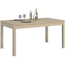 Ensemble salon BETTY - Buffet 4 portes+1 tiroir: L185.3 x P45,8 x H85,5cm + Table: L160 x P90 x H77,3cm -Fabriqué en France -PA