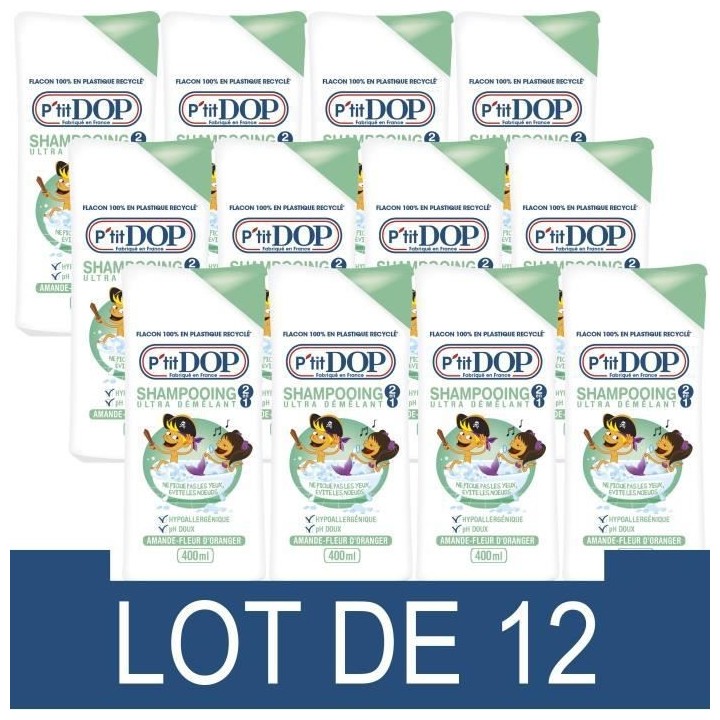 Shampooing Dop P'tit Dop Ultra Démelant Amande et Fleur d'Oranger 400