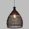 ATMOSPHERA Rtn Lea - Suspension - D49 cm - Noir