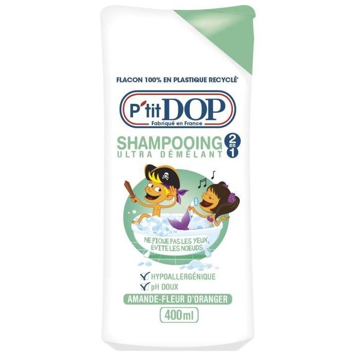 Shampooing Dop P'tit Dop Ultra Démelant Amande et Fleur d'Oranger 400