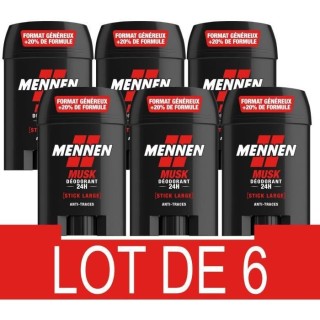 Déodorant homme - MENNEN - Musk - 24H - Stick large sans alcool anti