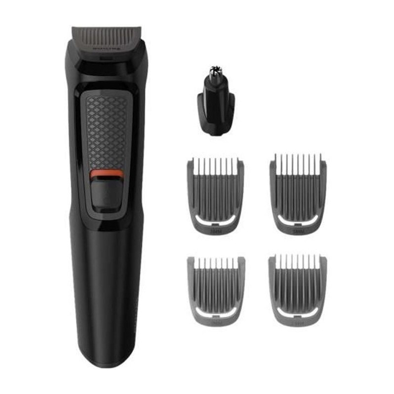 Tondeuse PHILIPS MG3710/15 Multigroom Series 3000, 6-en-1 visage, Jusqu'a 60 minutes d'autonomie