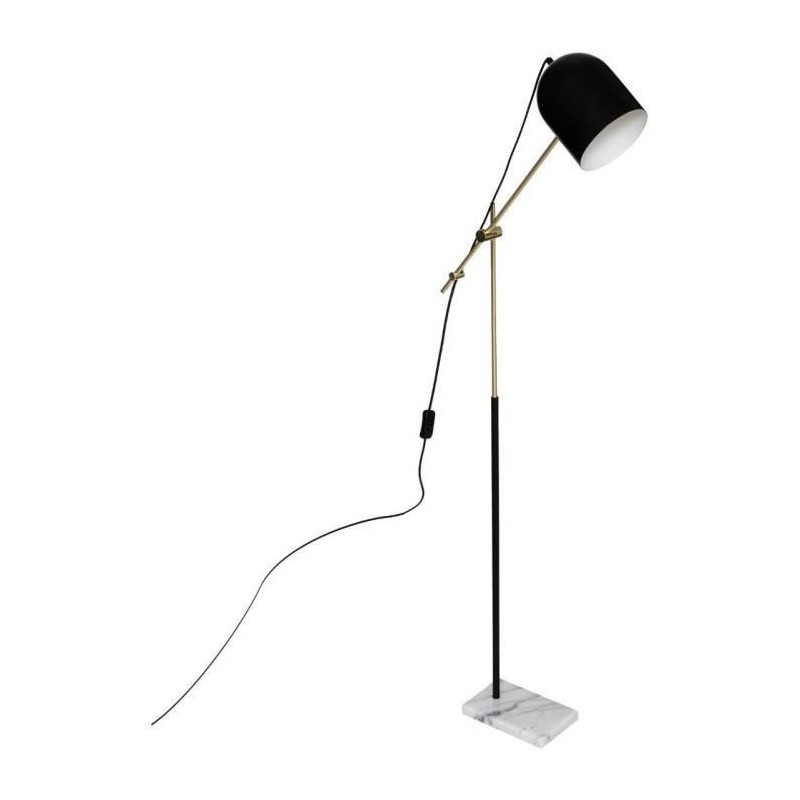 ATMOSPHERA Arc Suite - Lampadaire - H135 cm - Noir et doré