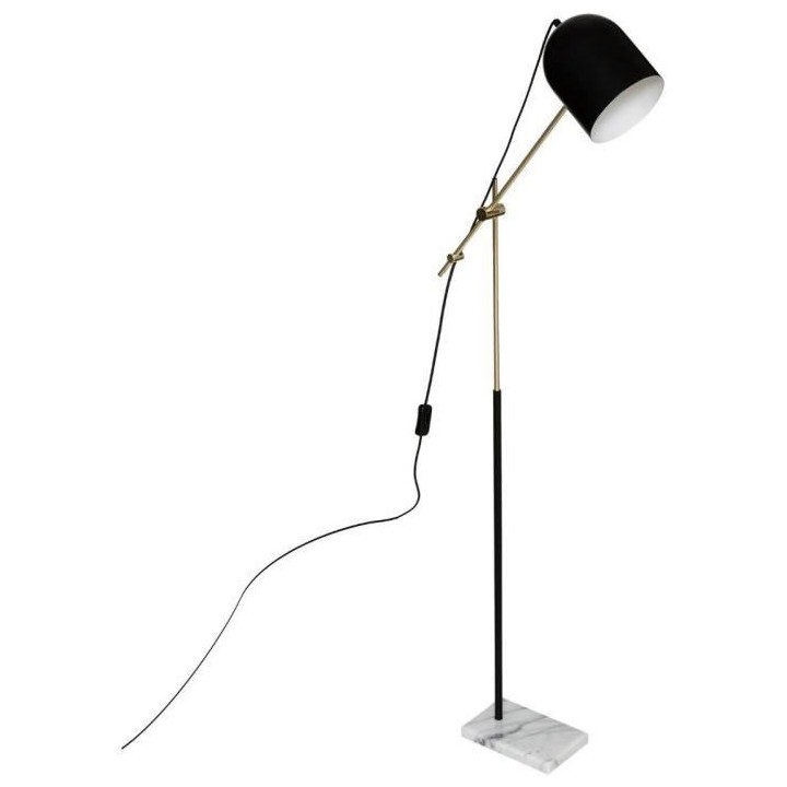 ATMOSPHERA Arc Suite - Lampadaire - H135 cm - Noir et doré