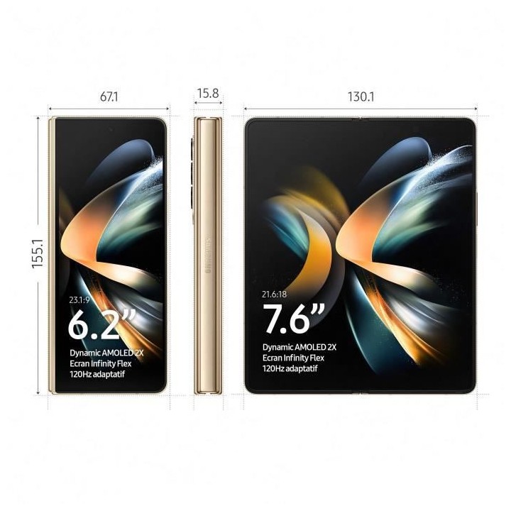 SAMSUNG Galaxy Z Fold4 512Go 5G Ivoire