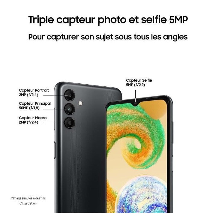SAMSUNG Galaxy A04S 32Go 4G Noir