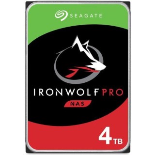 SEAGATE - Disque dur Interne - NAS IronWolf Pro - 4To - 7 200 tr/min -