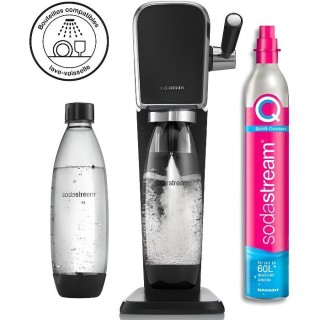 Machine a soda SODASTREAM - + eau gazeuse Machine ART Noire Pack Lave
