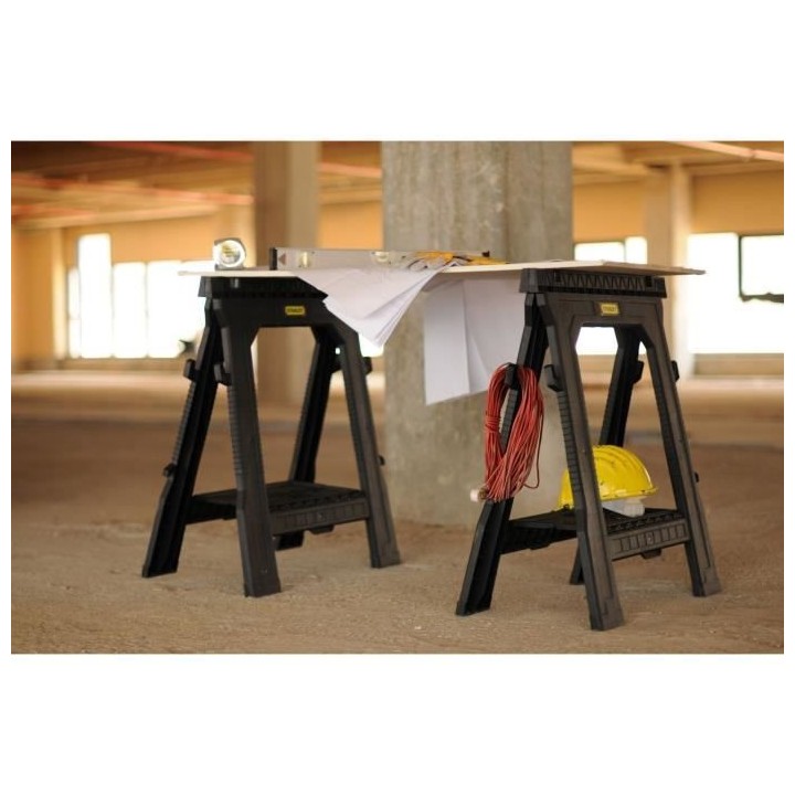 Tréteau pliable avec pied plastique STANLEY - STST1-70713 - Jeu de 2