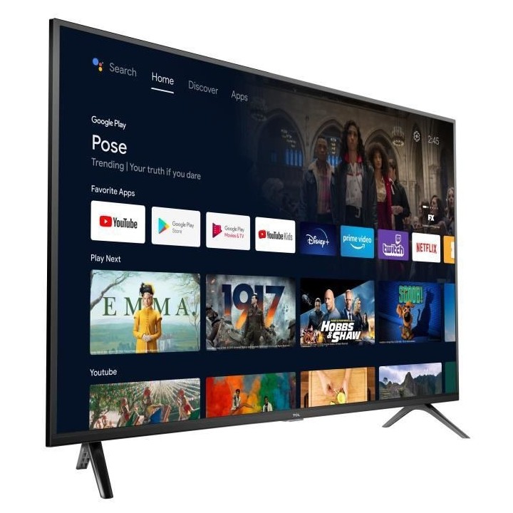 TCL 40S5203 - TV LED 40 (101 cm) - Full HD - Dolby Audio - Android TV