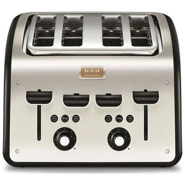 TEFAL TT770811 Grille-pain Maison 4 fentes, Remontée extra haute des