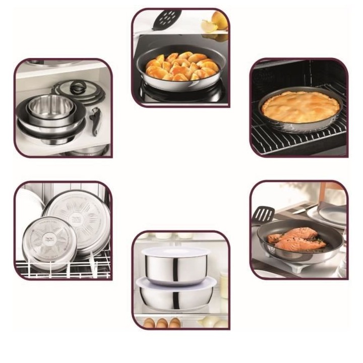 TEFAL L9408802 INGENIO PRÉFÉRENCE Set de 2 casseroles 16/20 cm + Poi