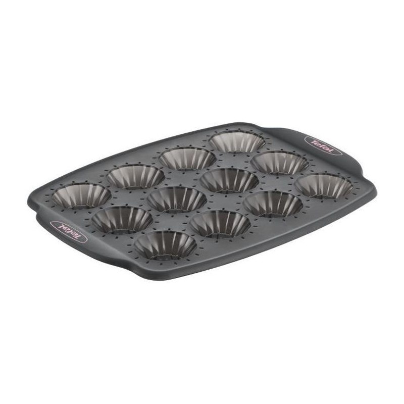 TEFAL Moule 12 minis tartelettes Crispybake - Silicone - 29x21 cm