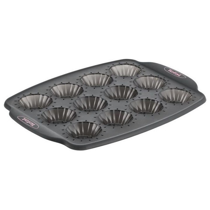 TEFAL Moule 12 minis tartelettes Crispybake - Silicone - 29x21 cm