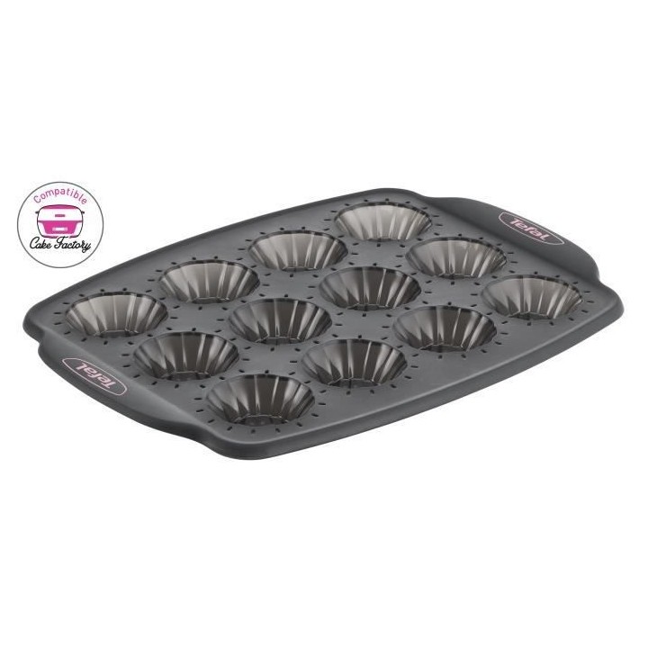TEFAL Moule 12 minis tartelettes Crispybake - Silicone - 29x21 cm