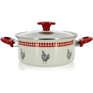 THEKITCHENETTE 3645411 - Faitout 24cm/4.70l jolie cocotte - Acier éma