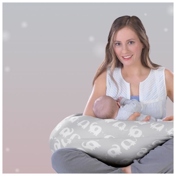 THERALINE Coussin d'allaitement et de maternité 170x34cm Le confort G