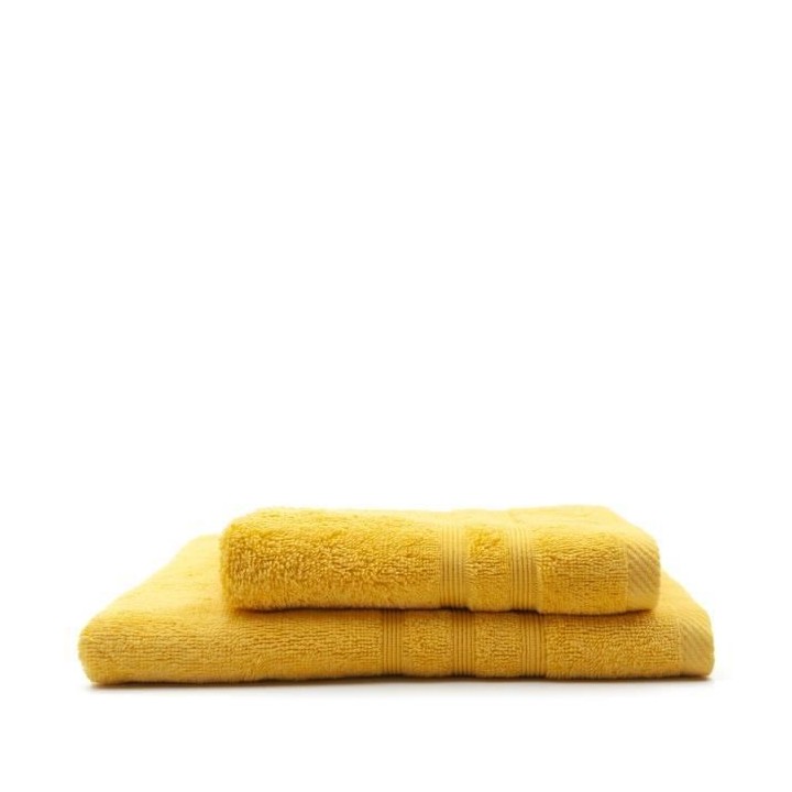 TODAY Lot de 1 Serviette de bain 50 x 100 cm + 1 Drap de bain 70 x 130