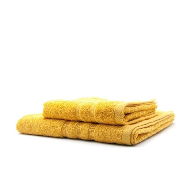 TODAY Lot de 1 Serviette de bain 50 x 100 cm + 1 Drap de bain 70 x 130