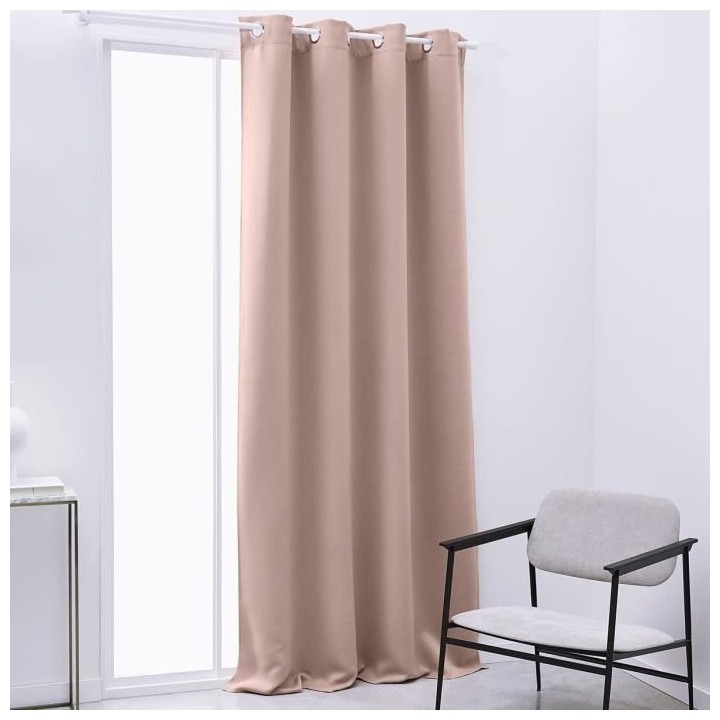 TODAY Rideau Occultant Essential Uni - 140 x 240 cm - Rose des sables