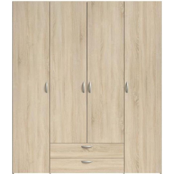 /136328/parisot-armoire-4-portes-battantes-2-tiroirs-decor-chene-l-160-x-h-185-x-p-51-cm-varia.jpg