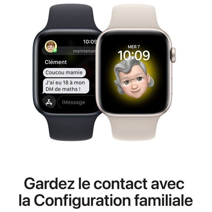 Apple Watch SE GPS (2e génération) + Cellular - 44mm - Boîtier Star