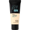 Fond de Teint Fluide Fit Me Matte & Poreless MAYBELLINE NEW YORK - Peaux normales a grasses - teinte : 105 Ivoire Naturel - 30 m