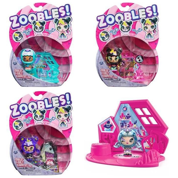 ZOOBLES JOUET - PACK DE 1 Z-GIRLZ - 6061365 - Boules Magiques et Color