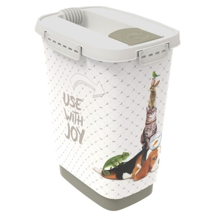 ROTHO MYPET - Boîte a croquettes pour chien, chat et rongeur - Avec b