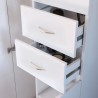 ARMANDO Armoire de Salle de bain 3 portes - L 60 cm - Blanc