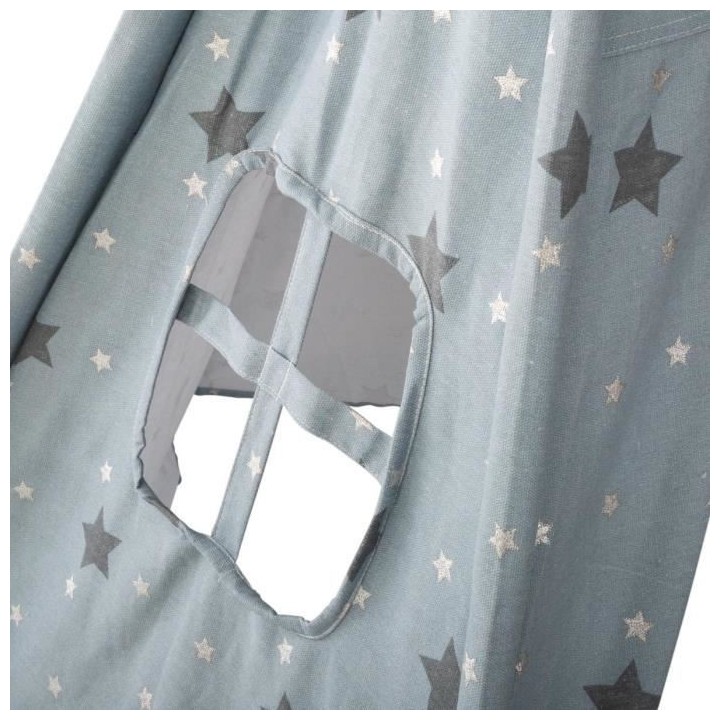 Tipi 5 pieds H.160 cm - Argent - Style enfant