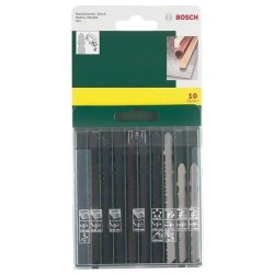 BOSCH Accessoires - 10 lames scies sauteuses emmanch. T