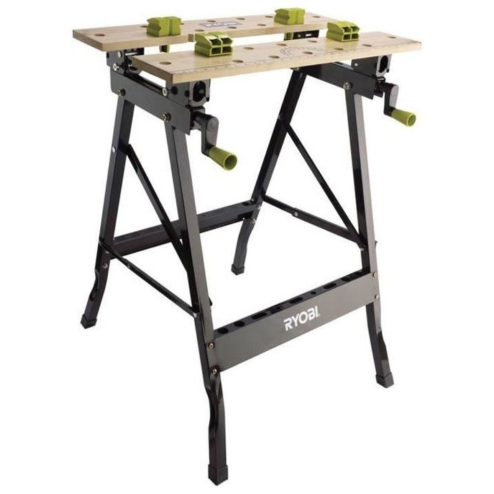 RYOBI Etabli pliable et orientable a 90° RWB02 avec 100 kg de charge
