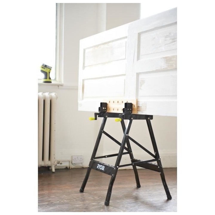 RYOBI Etabli pliable et orientable a 90° RWB02 avec 100 kg de charge