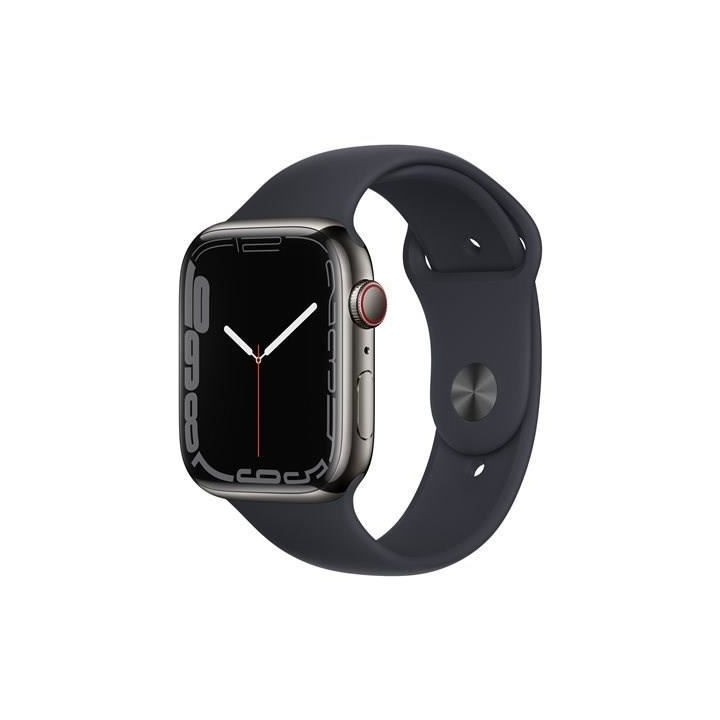 Apple Watch Series 7 GPS + Cellulaire - 45mm - Boîtier acier inoxidab