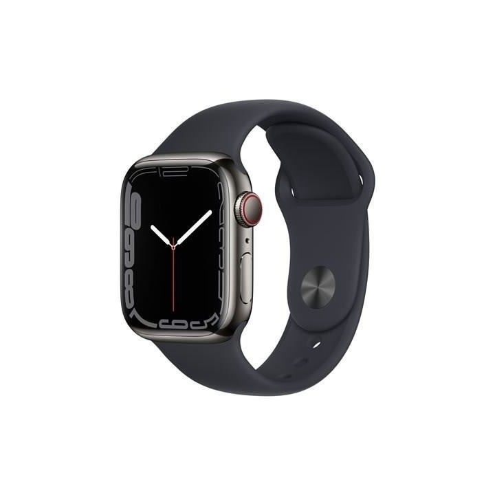 Apple Watch Series 7 GPS + Cellulaire - 41mm -Boîtier acier inoxidabl
