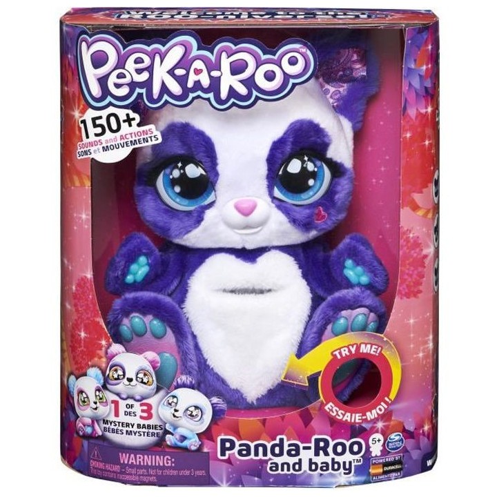 PEEK-A-ROO - MAMAN PANDA ET BEBE SURPRISE - 6060420 - Peluche interact