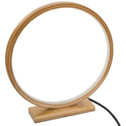 Lampe en bambou - 57 LED - 1,2 W - H. 32 cm - Beige