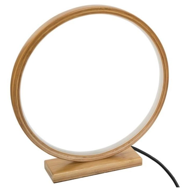Lampe en bambou - 57 LED - 1,2 W - H. 32 cm - Beige