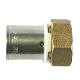 SOMATHERM Raccord femelle a sertir PER droit Ø 25 - Ø taraudage 3/4