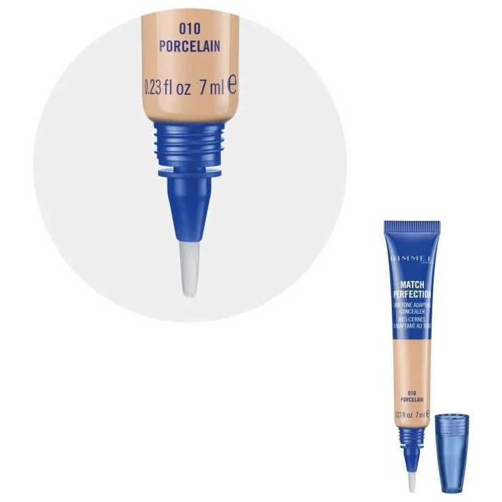 RIMMEL Anti cernes Match Perfection - 010 Porcelain - 7 ml