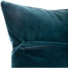 Coussin velours Emb Dolce - 40 x 40 cm - Bleu canard